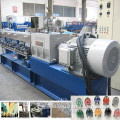 China HKY75 high quality twin screw CaCO3 filling PP Masterbatch Pelletizing Line